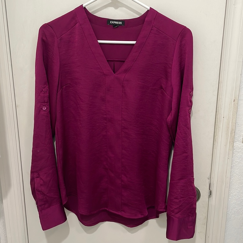 Express Purple Blouse size XS